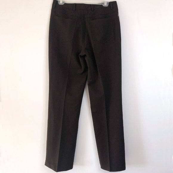 Pocket Brown Pants Dress Slacks 